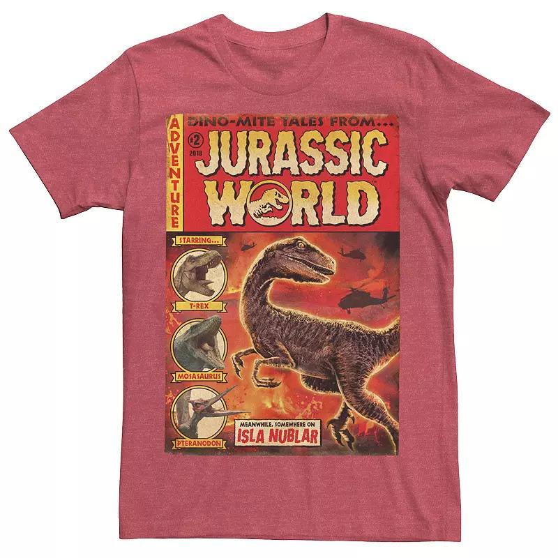 Mens Jurassic World Two Dino-Mite Tales Vintage Tee Royal Grey Product Image