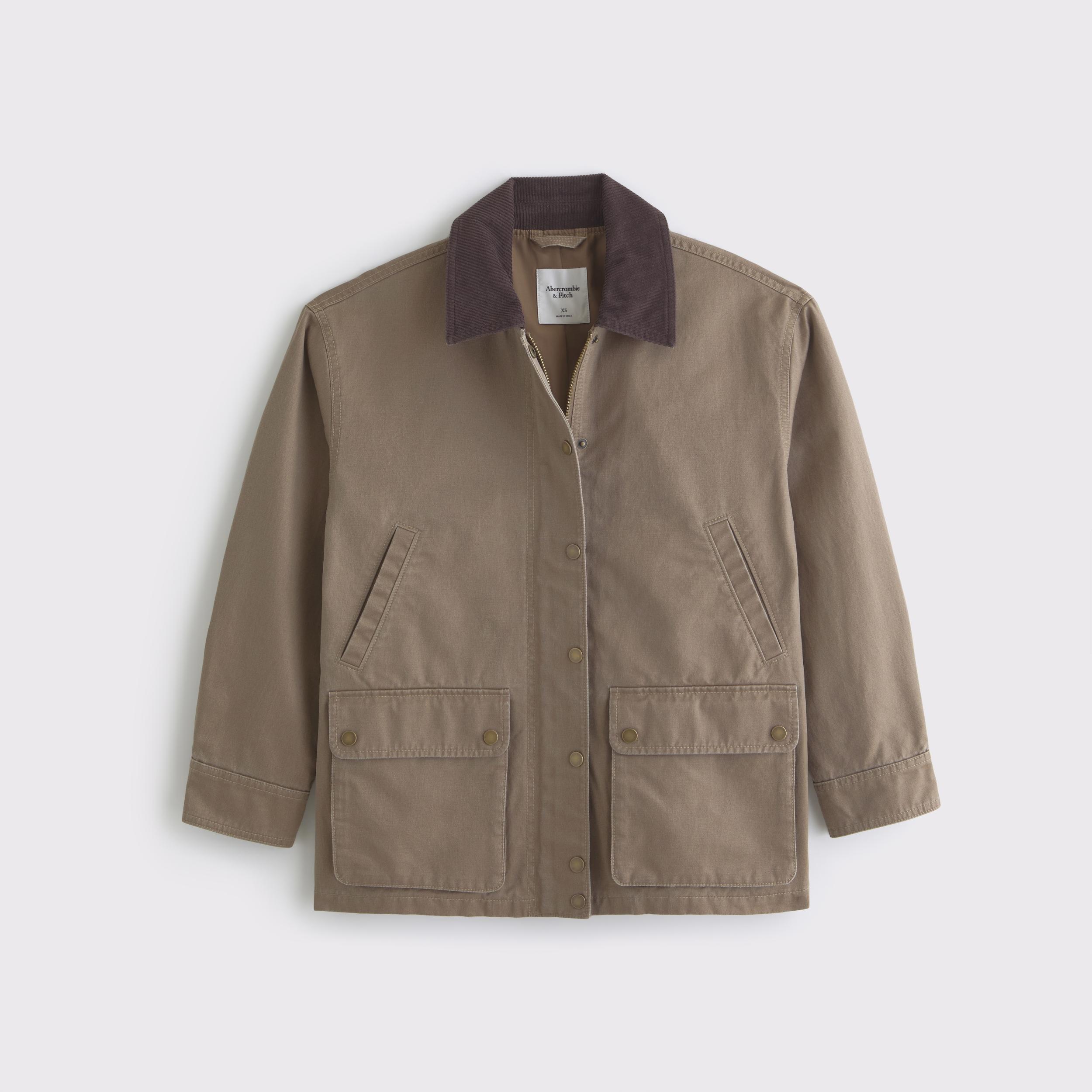 Mid-Length Waxed Barn Jacket Product Image