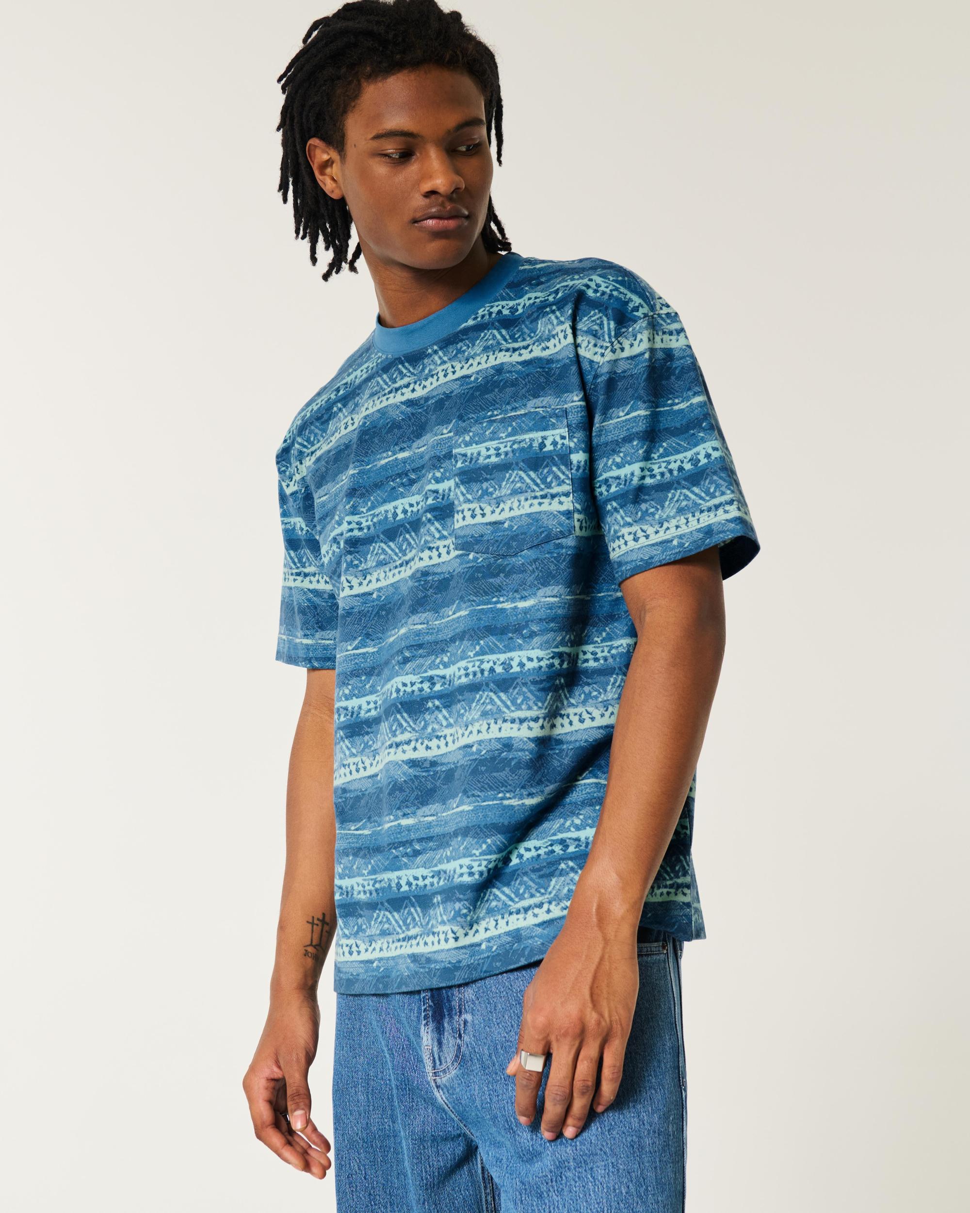 Boxy Heavyweight Pattern Crew T-Shirt Product Image