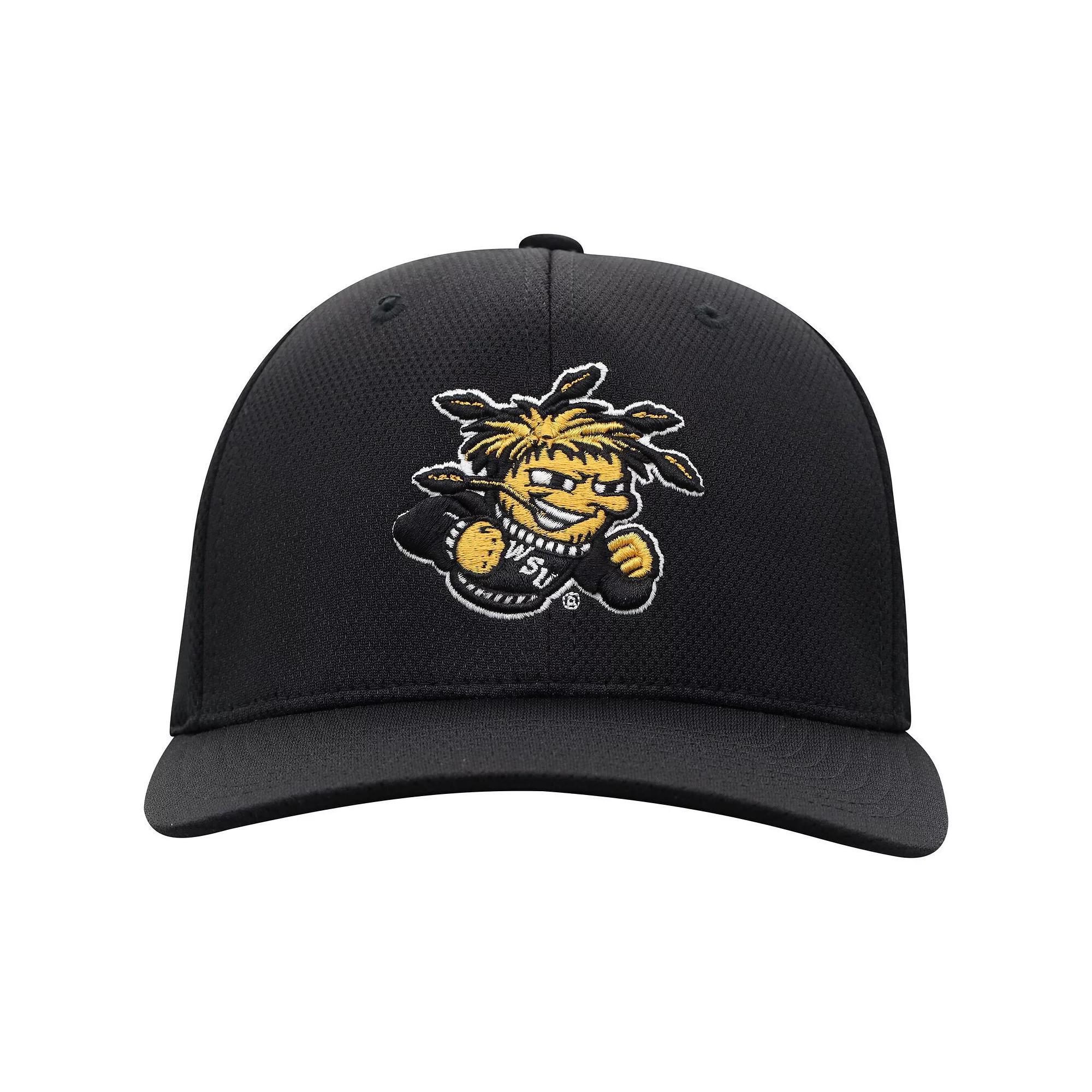 Men's Top of the World Black Wichita State Shockers Reflex Flex Hat, Size: Medium/Large, Wst Black Product Image