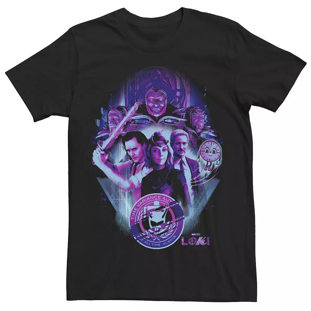Disney's Mickey Mouse Men's Many Emotions Border Tee, Size: XL, Black Product Image