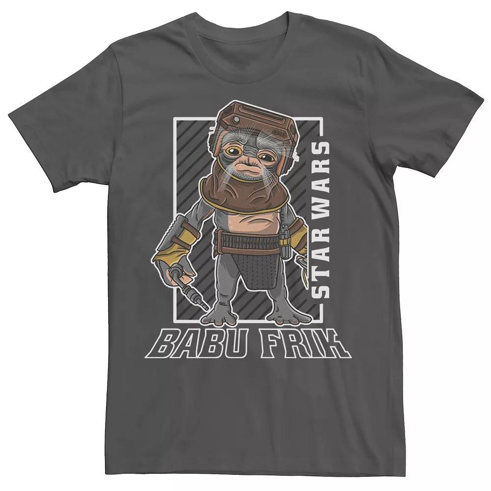 Men's Star Wars The Rise of Skywalker Babu Frik Portrait Tee, Size: XXL, Grey Product Image
