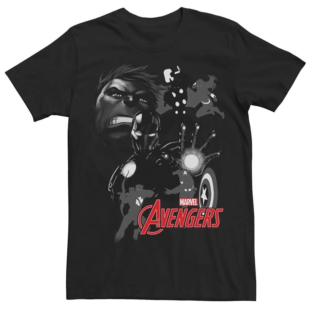 Men's Avengers Action Tee, Size: XXL, Black Product Image