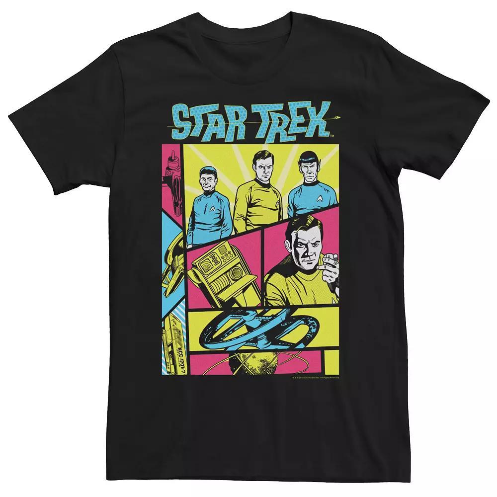 Men's Star Trek Original Series Retro Comic Tee, Size: Medium, Black Product Image