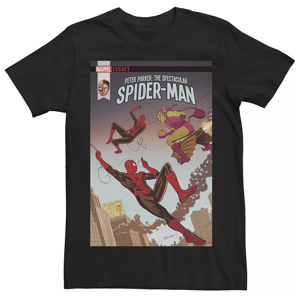 Mens Marvel Spider-Man Double Comic Cover Tee Product Image