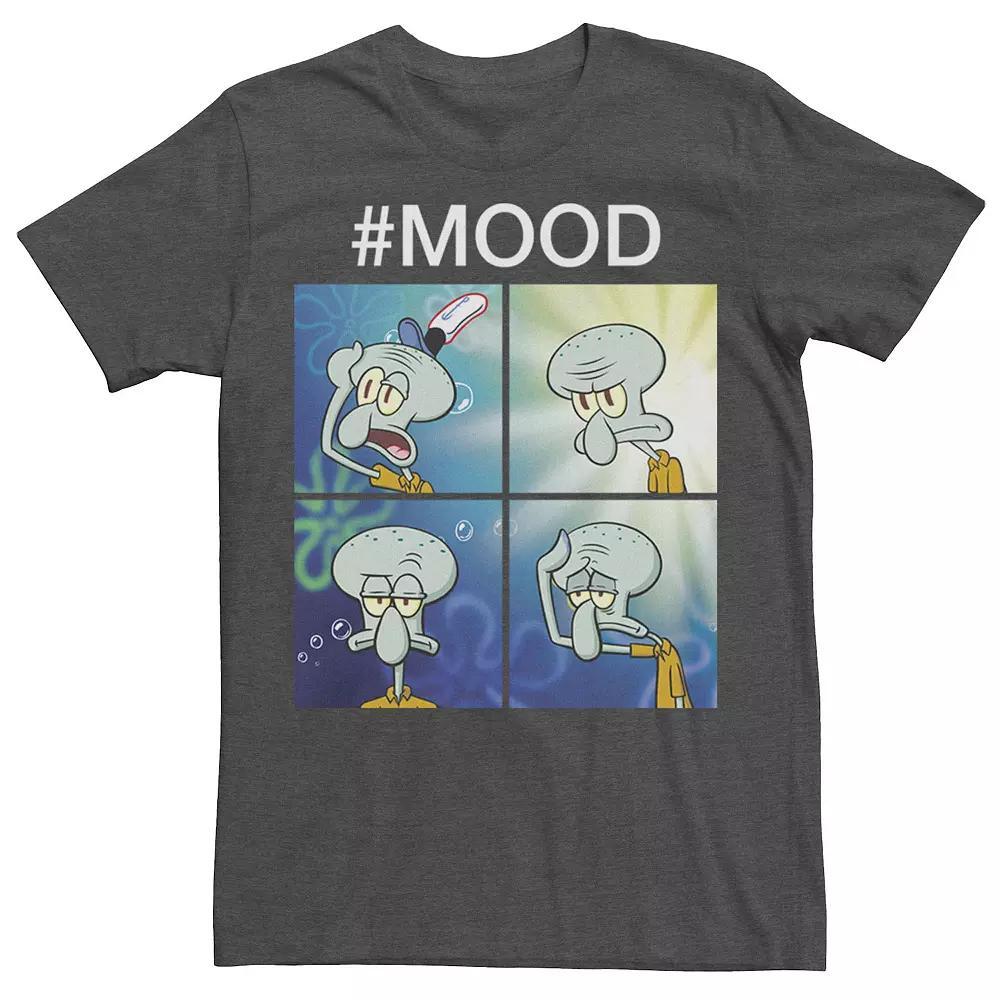 Men's Nickelodeon SpongeBob SquarePants Squidward Mood Graphic Tee, Size: Small, Athletic Grey Product Image