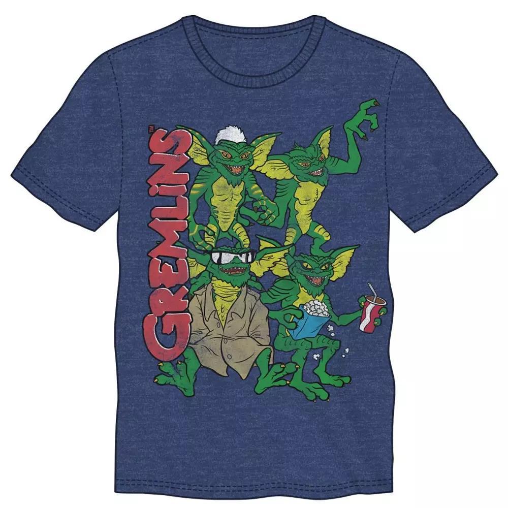 Men's Gremlins Group Short Sleeve Graphic Tee, Size: XL, Blue Product Image