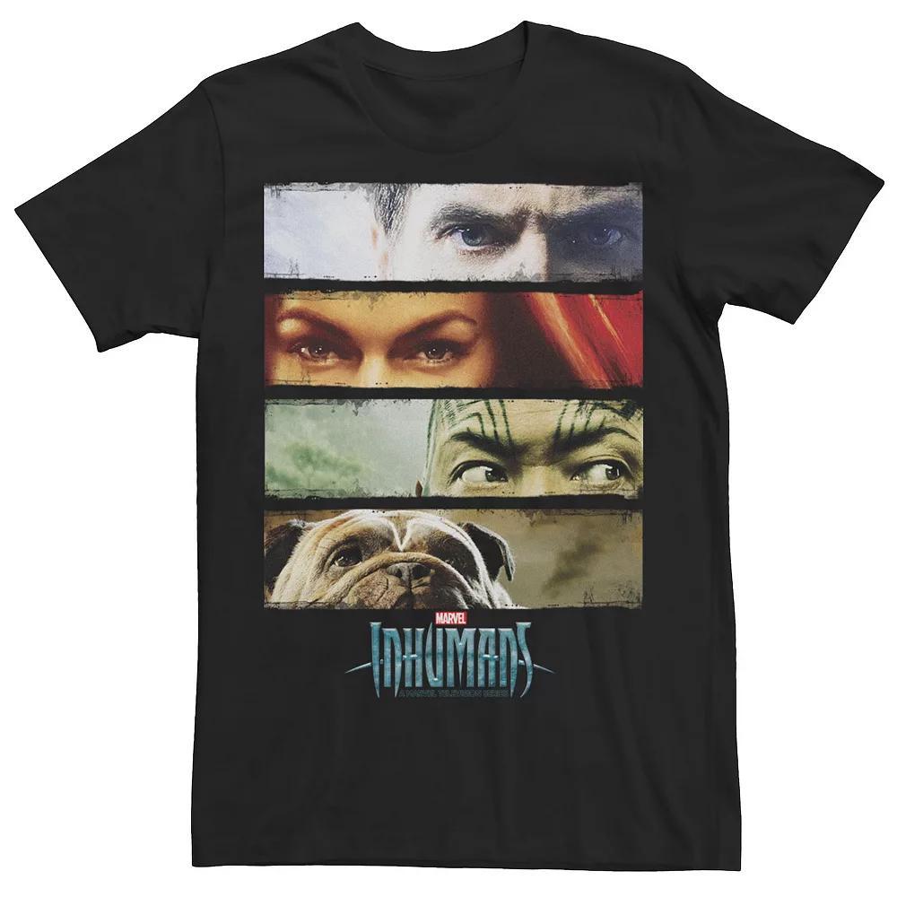 Men's Marvel Inhumans TV Series Royal Family Glaring Eyes Graphic Tee, Size: 3XL, Black Product Image
