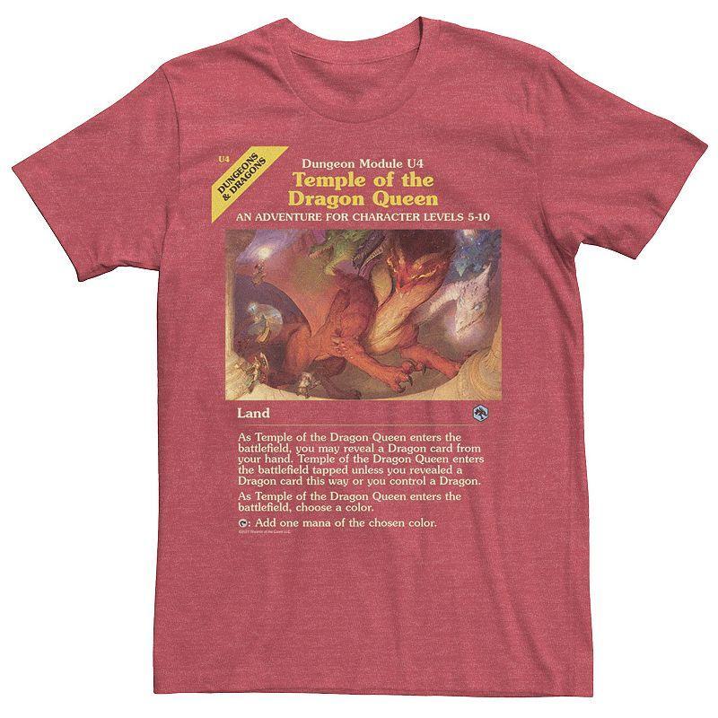 Men's Magic : The Gathering Temple Of The Dragon Queen Tee, Boy's, Size: XL, Red Grey Product Image