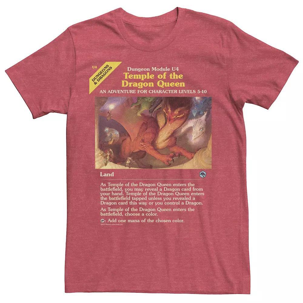 Men's Magic : The Gathering Temple Of The Dragon Queen Tee, Boy's, Size: XL, Red Grey Product Image