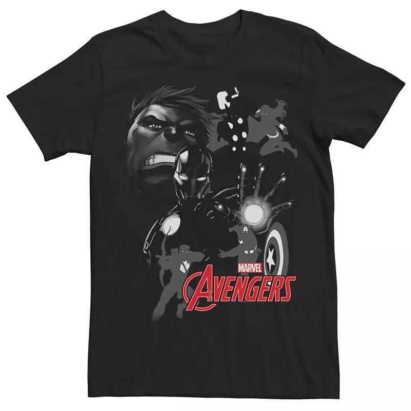 Men's Avengers Action Tee, Size: XXL, Black Product Image