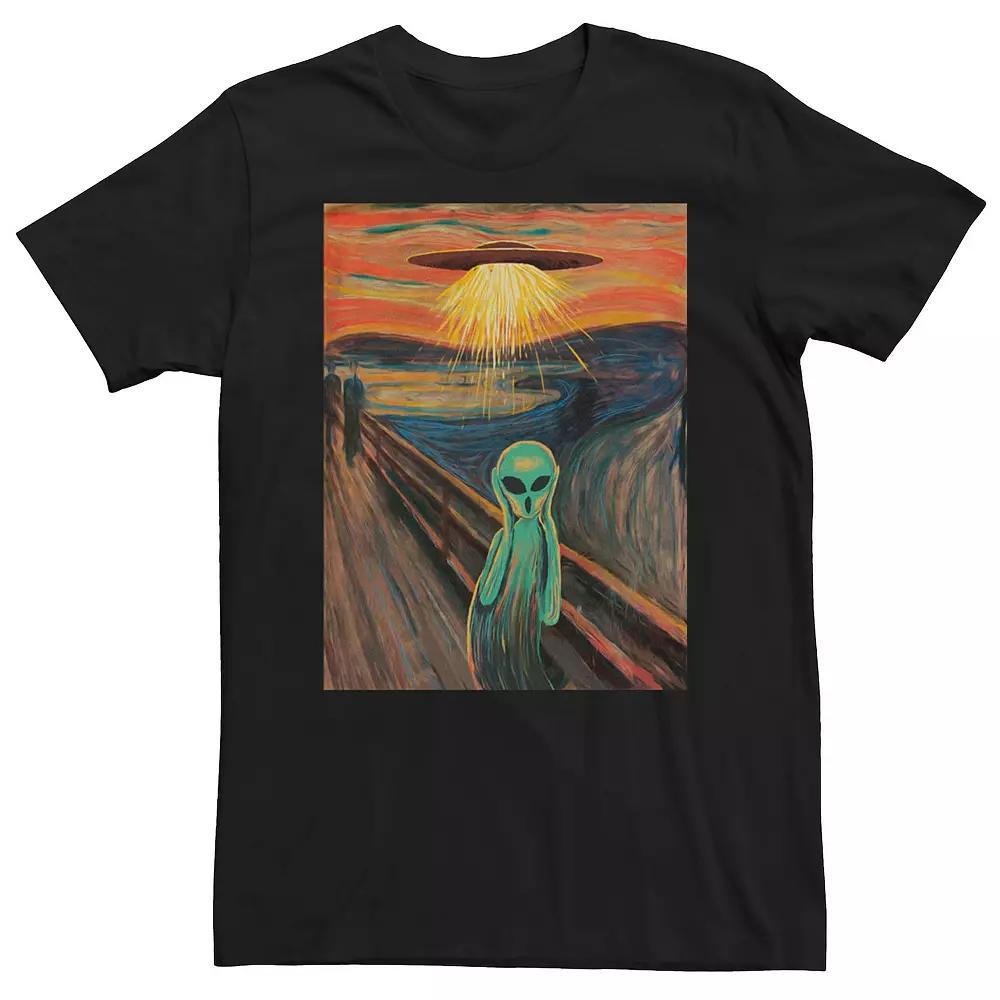 Men's Alien Scream Paint Tee, Size: Large, Black Product Image