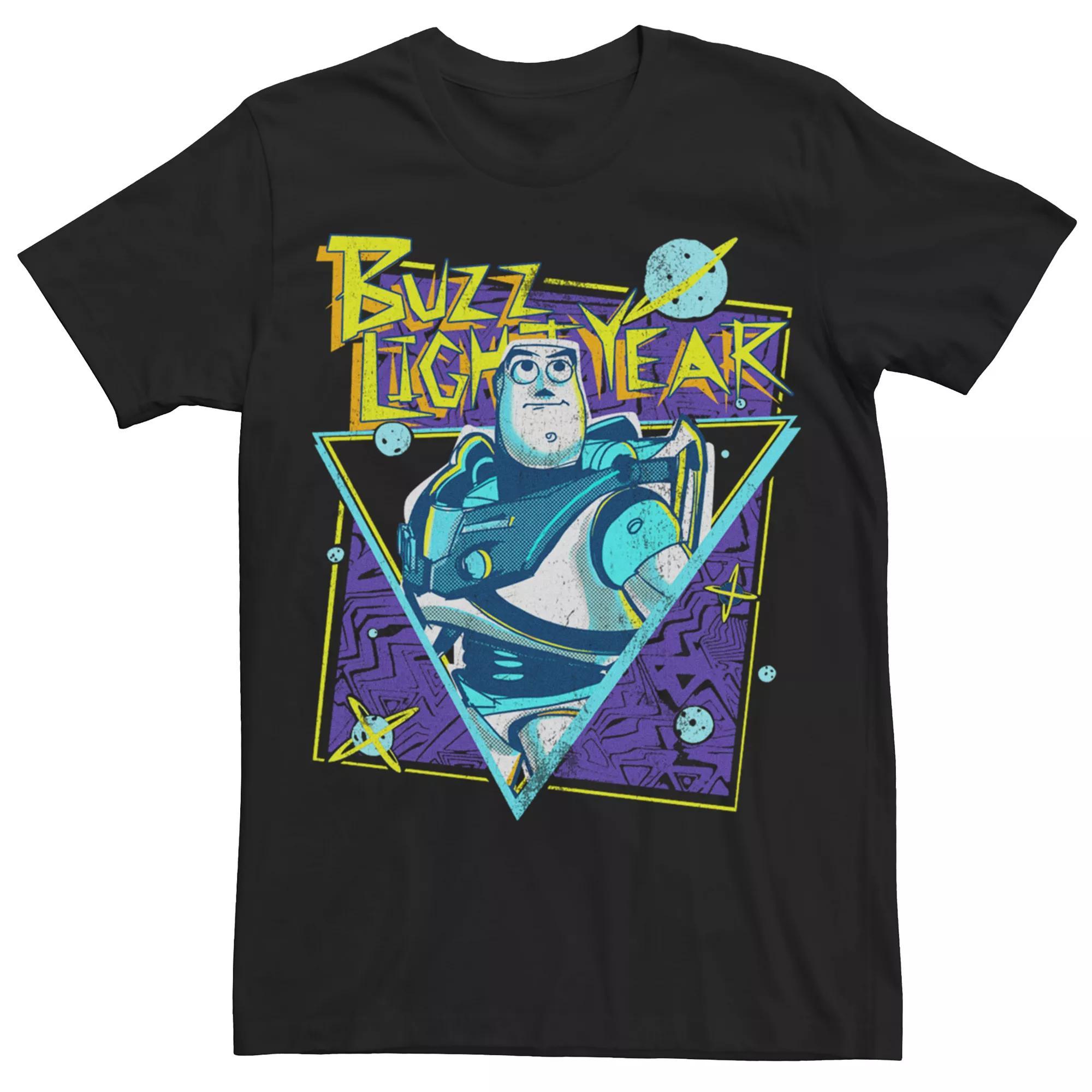 Men's Disney / Pixar's Toy Story Buzz Lightyear Retro Tee, Size: XXL, Black Product Image