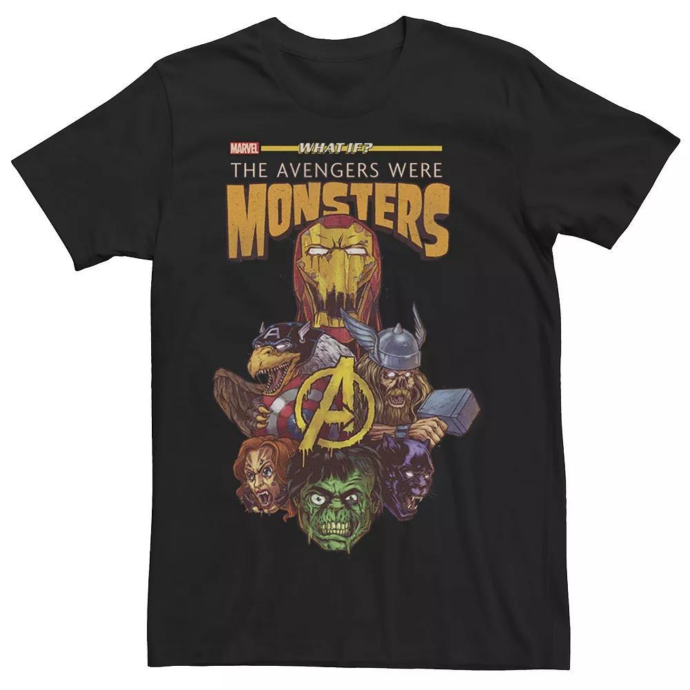 Men's Marvel What If The Avengers Were Monsters Graphic Tee, Size: Large, Black Product Image