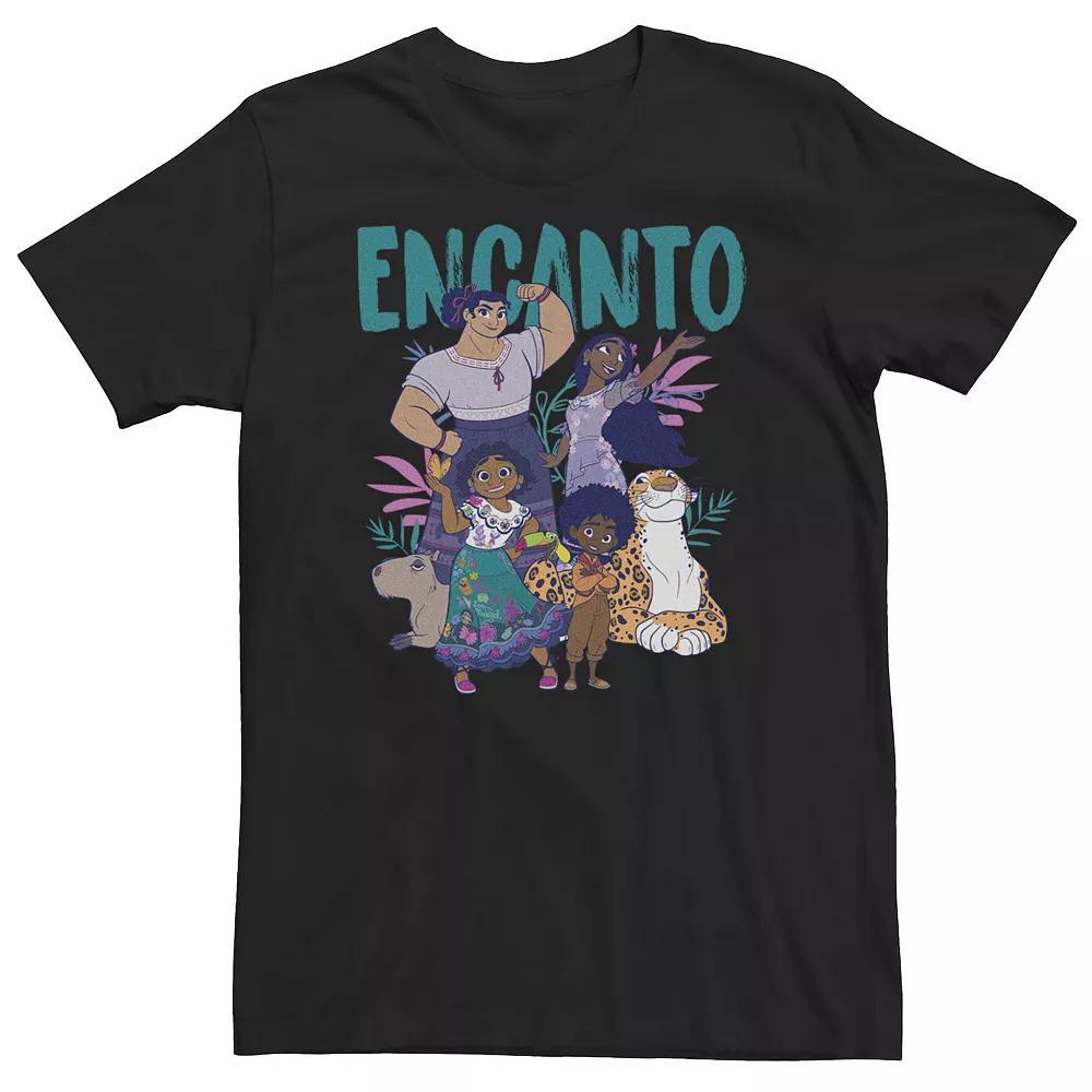 Big & Tall Disney Encanto Group Portrait Logo Tee, Men's, Size: XXL Tall, Black Product Image