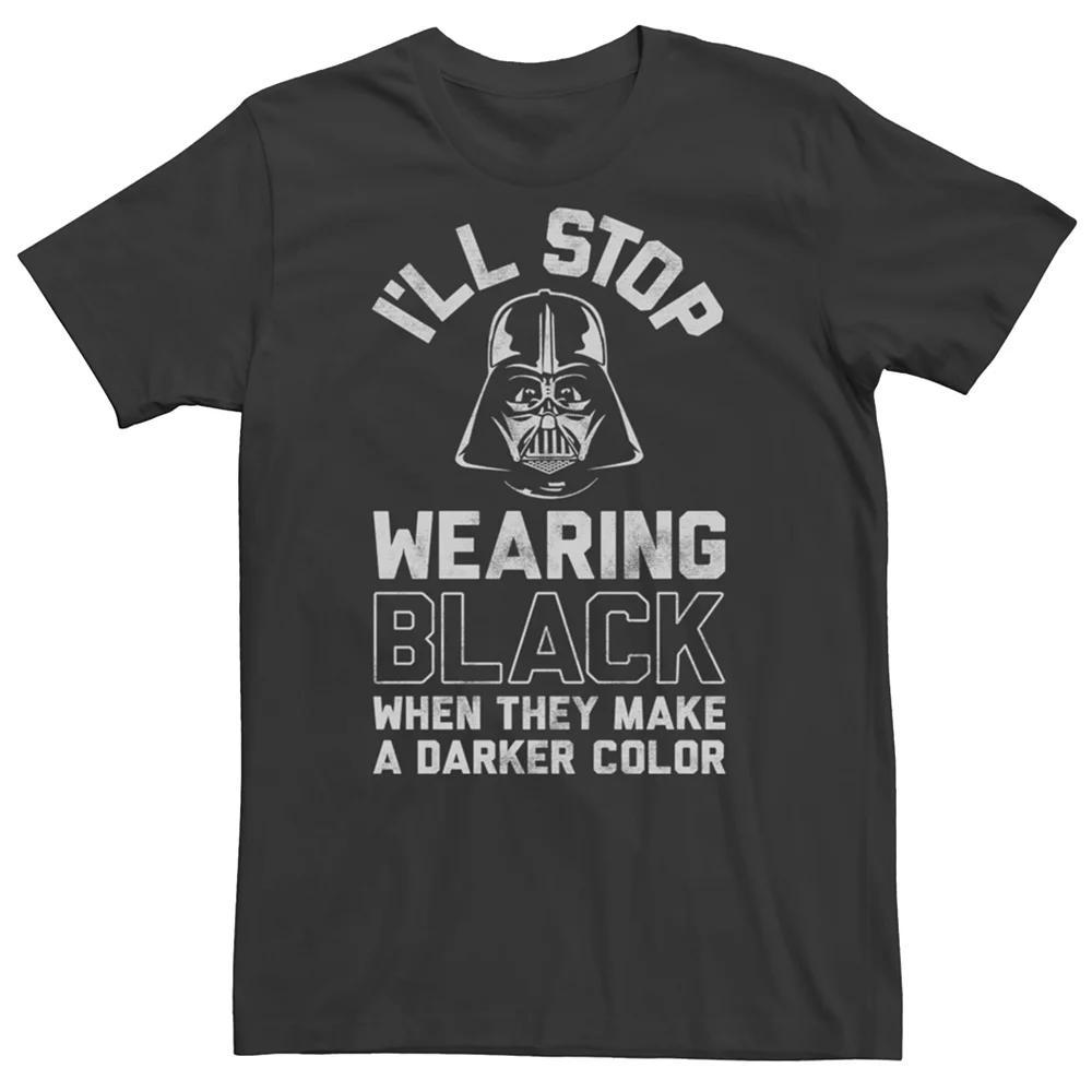 Men's Star Wars Darth Vader Darker Shirt Side Tee, Size: XL, Black Product Image