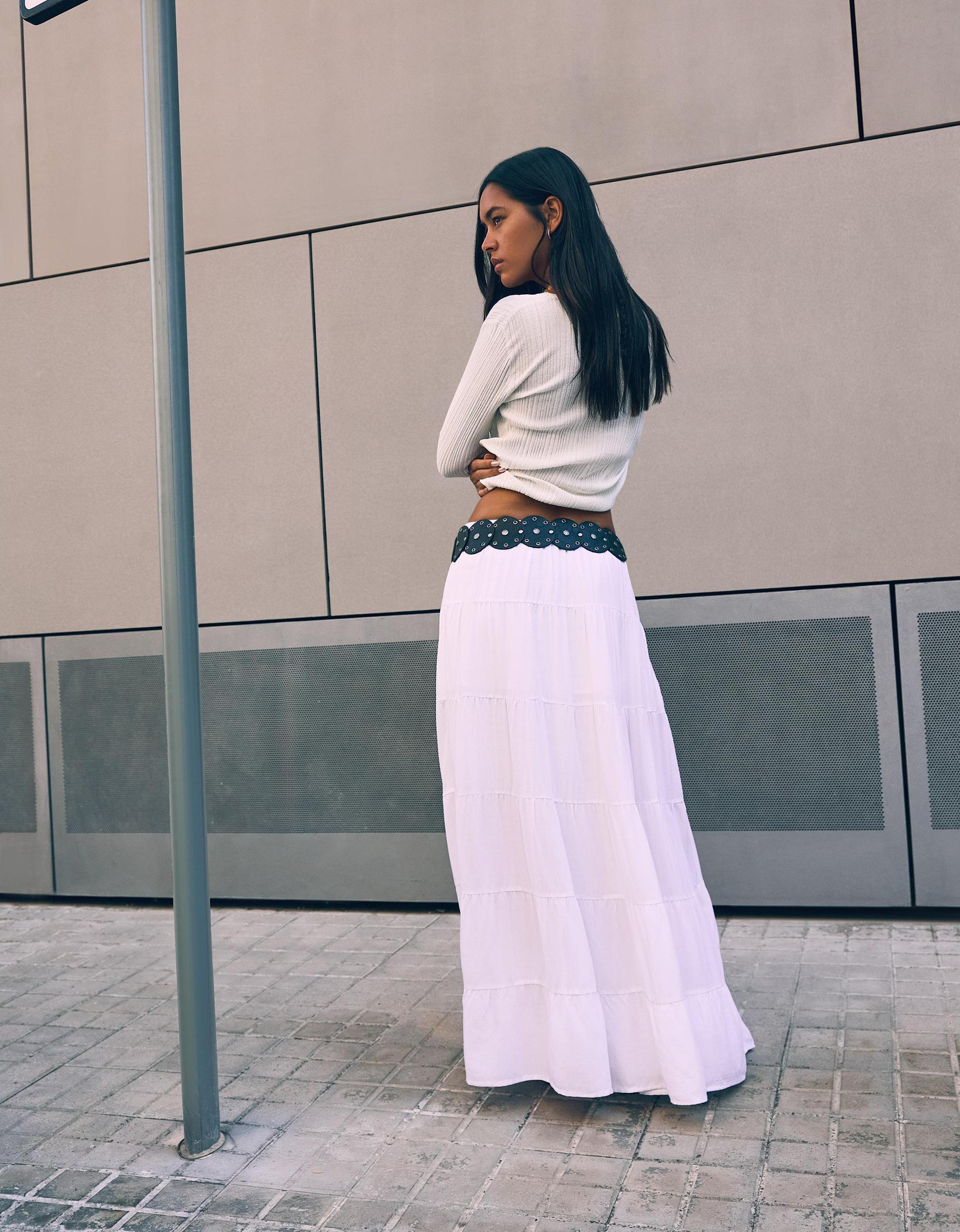 Rustic midi skirt Product Image
