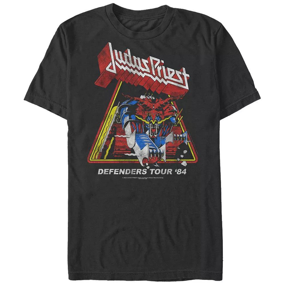 Men's Judas Priest Defenders Tour 84 Graphic Tee, Size: Large, Black Product Image