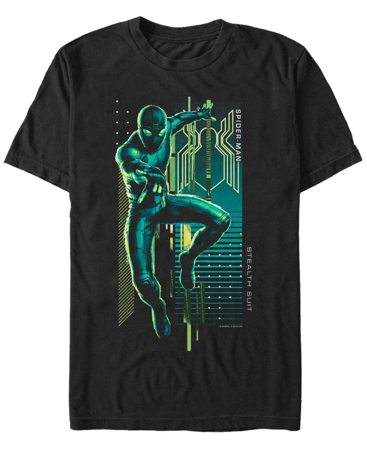 Men's Marvel Spider-Man Short Sleeve Graphic Tee, Size: Medium, Black Product Image