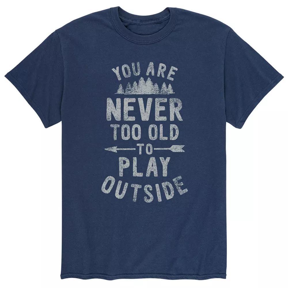 Men's You Are Never Too Old Tee, Size: Large, Blue Product Image