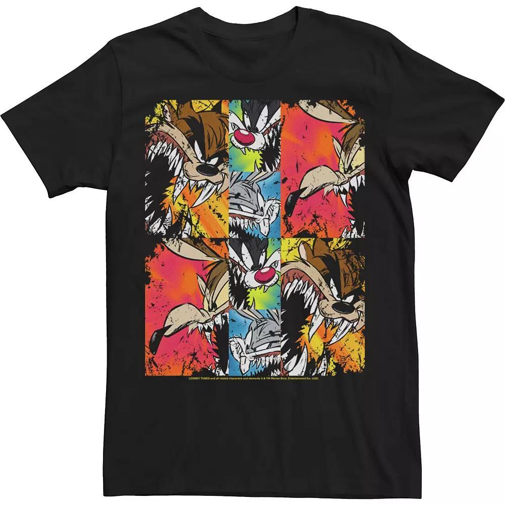 Men's Looney Tunes Wild Toons Group Shot Tee, Size: XL, Black Product Image