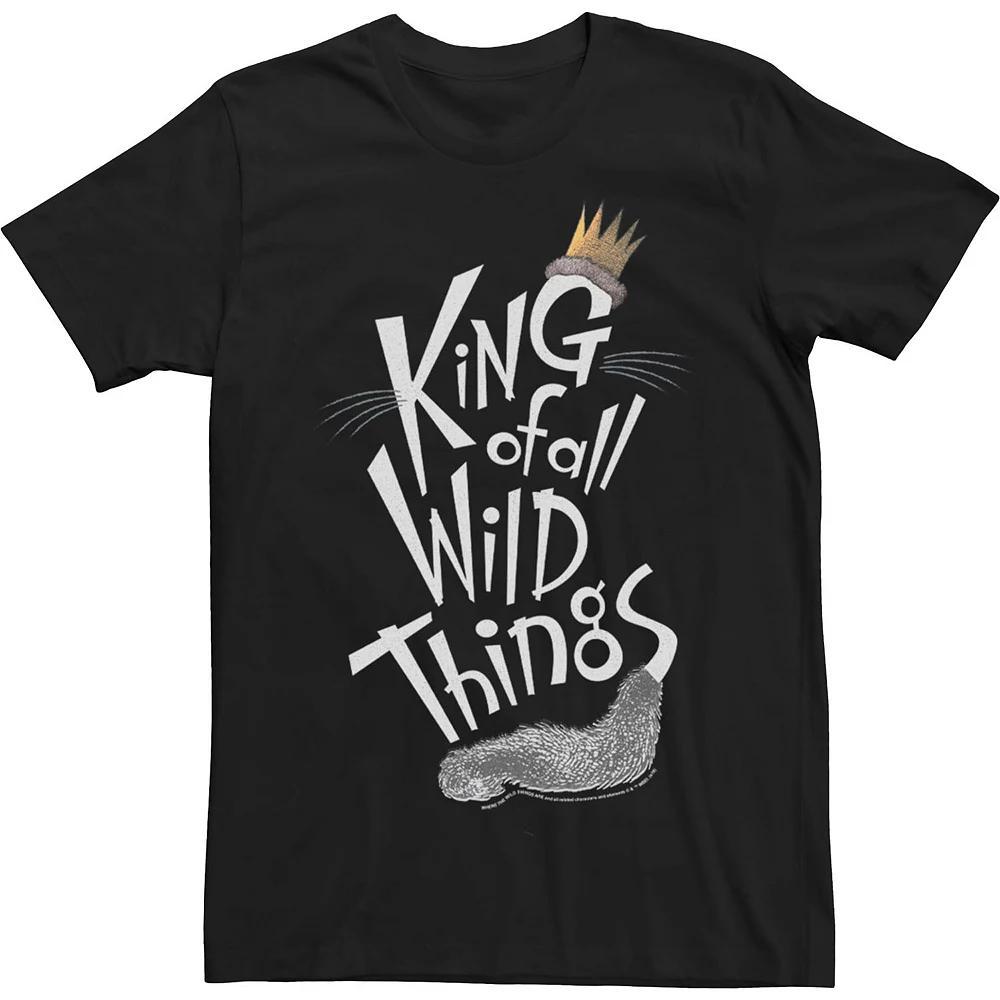 Men's Where The Wild Things Are King Of All Wild Things Poster Tee, Size: Medium, Black Product Image