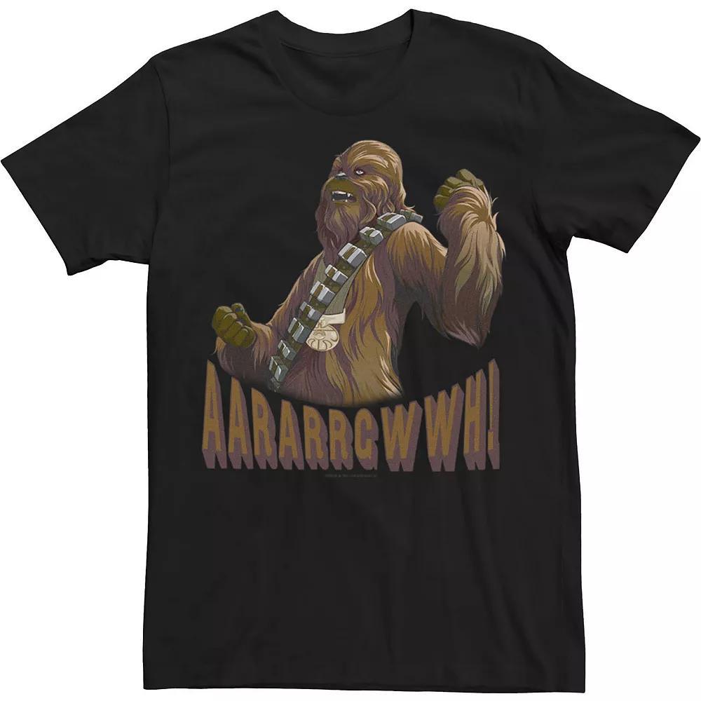Men's Star Wars: The Rise Of Skywalker Chewbacca Medal Portrait Tee, Size: XXL, Black Product Image