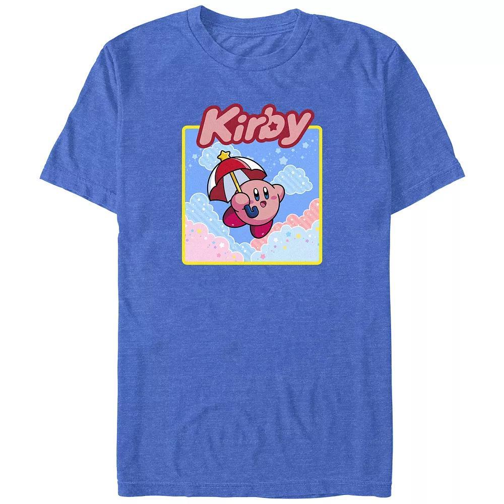 Big & Tall Kirby Starry Box Graphic Tee, Men's, Size: Large Tall, Royal Grey Product Image