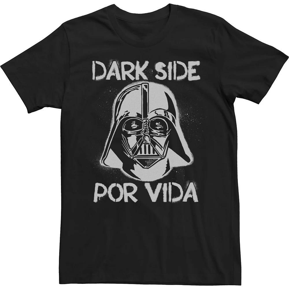 Men's Star Wars Darth Vader Dark Side Por Vida Stamp Tee, Size: XXL, Black Product Image