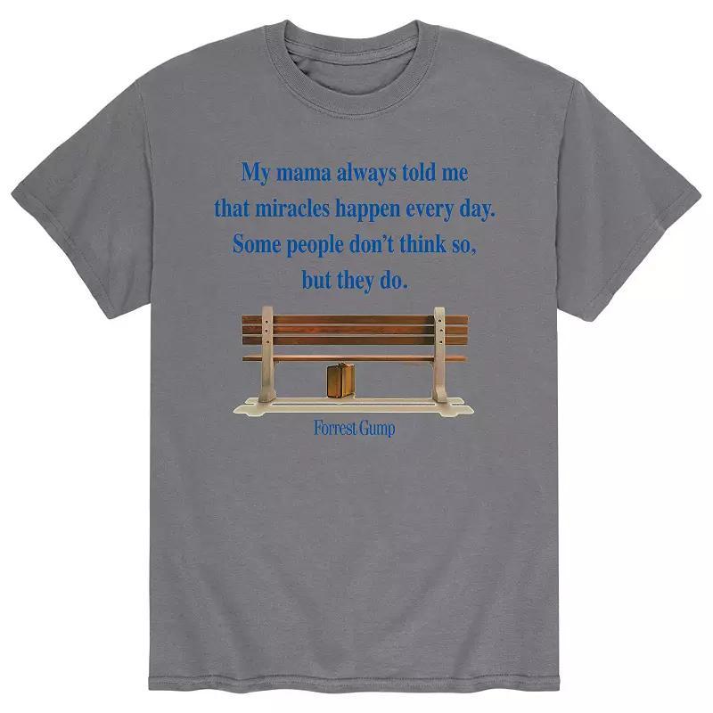 Mens Forrest Gump Miracles Everyday Tee Grey Product Image