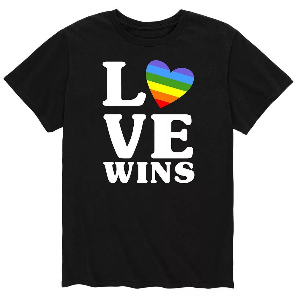 Men's Love Wins Tee, Size: Small, Black Product Image