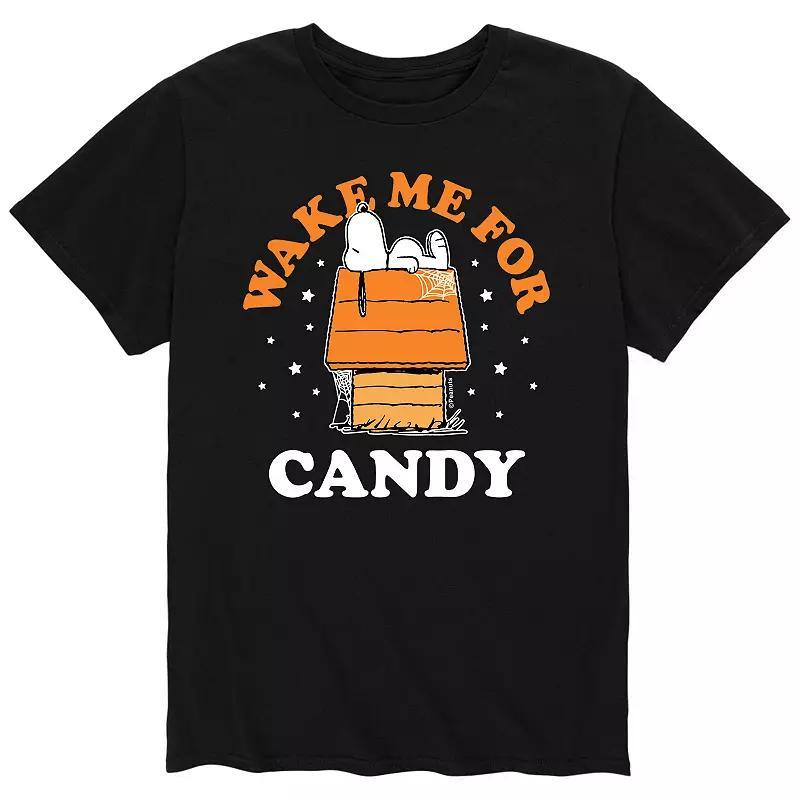 Mens Peanuts Wake Me Up Candy Tee Product Image