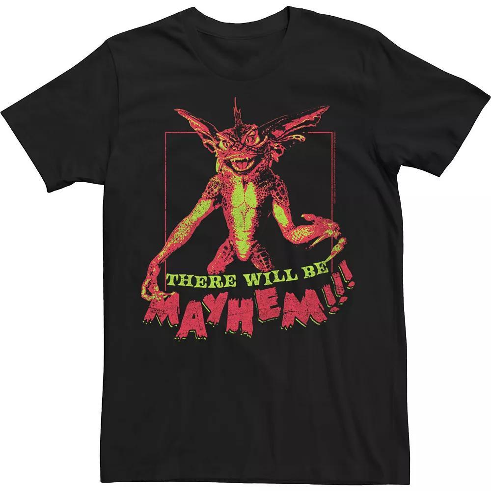 Men's Gremlins There Will Be Mayhem Poster Tee, Size: 3XL, Black Product Image