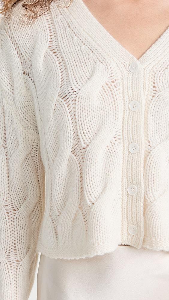 Sablyn Cashmere Cable Knit Cardigan | Shopbop Product Image