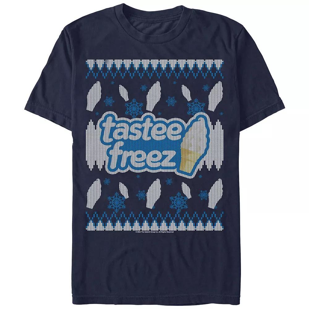Men's TasGraphic Tee Freez Holiday Sweater Graphic Tee, Size: Medium, Blue Product Image