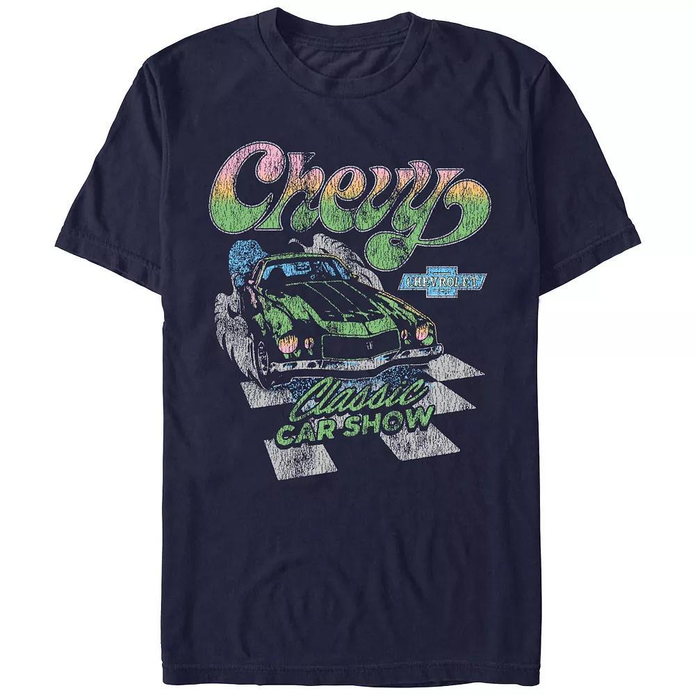 Men's Chevy Classic Car Show Graphic Tee, Size: Medium, Blue Product Image