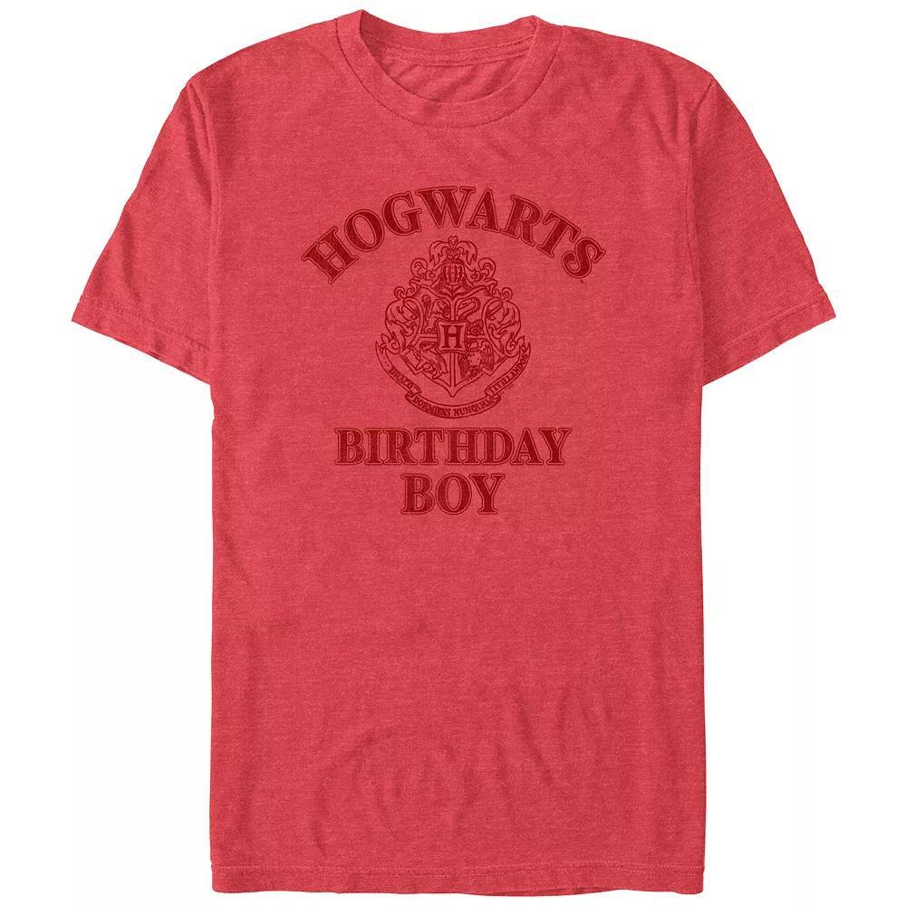 Men's Harry Potter Hogwarts Birthday Boy Graphic Tee, Size: XXL, Red Grey Product Image