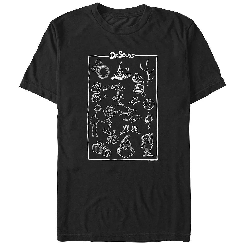 Big & Tall Dr. Seuss Collection Graphic Tee, Men's, Size: 3XL Tall, Black Product Image