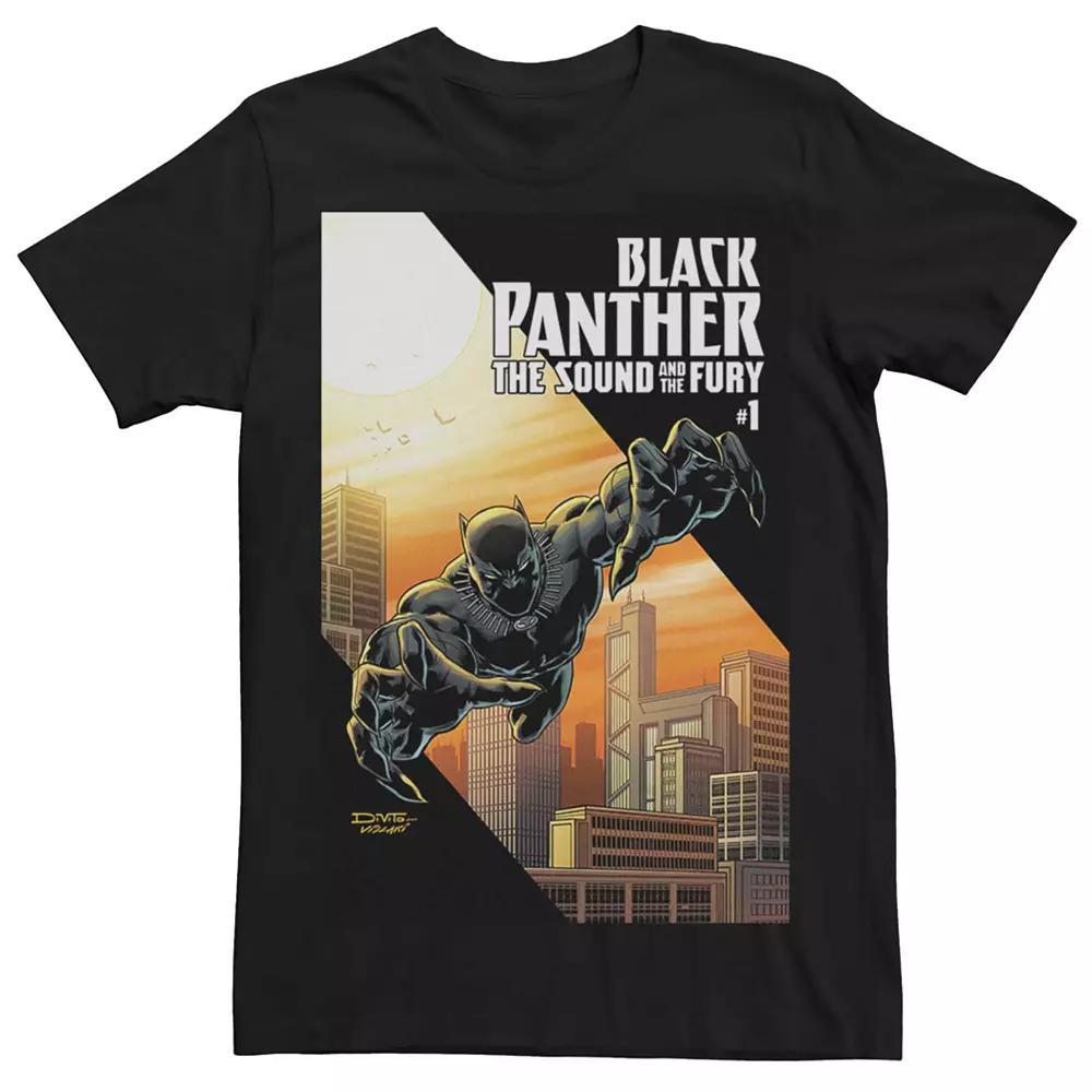 Men's Marvel Black Panther Sound Fury #1 Comic Cover Tee, Size: XXL Product Image