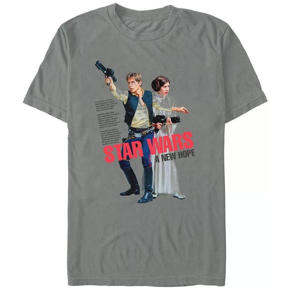 Men's Comfort Colors® Star Wars A New Hope Power Duo Graphic Tee, Size: Large, Gray Product Image