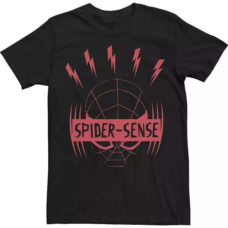 Men's Marvel Spider-Man Miles Morales Spider-Sense Tee, Size: Large, Black Product Image