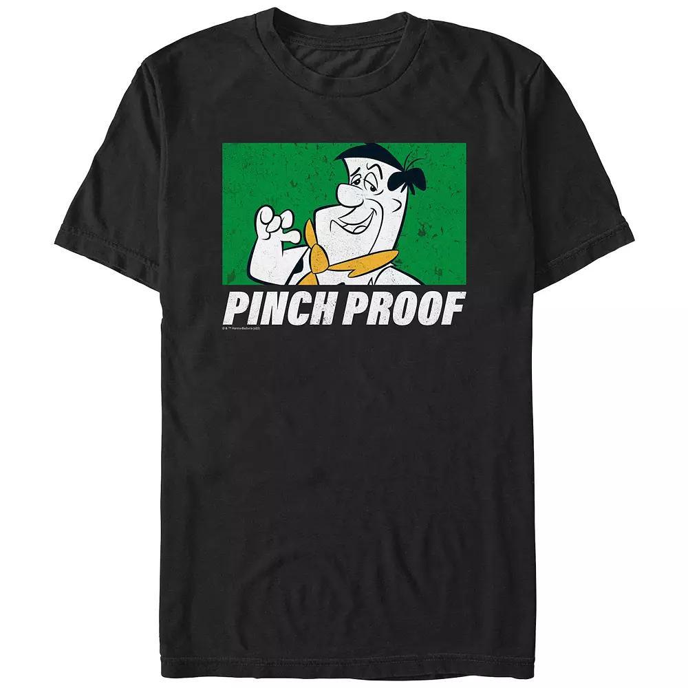 Men's The Flintstones Fred Pinch Proof Graphic Tee, Size: XXL, Black Product Image
