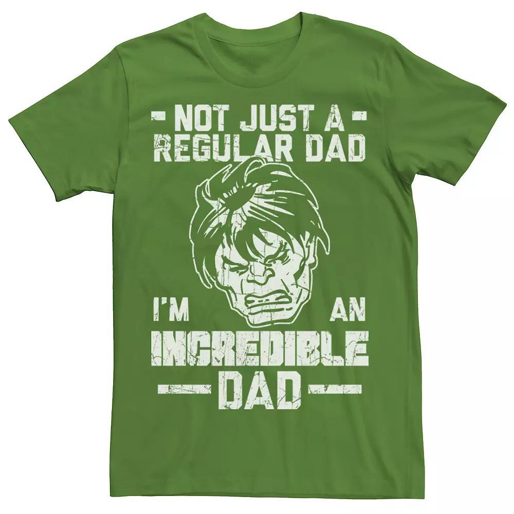 Men's Marvel Hulk Father's Day Not Regular Dad Tee, Size: Large, Kelly Product Image
