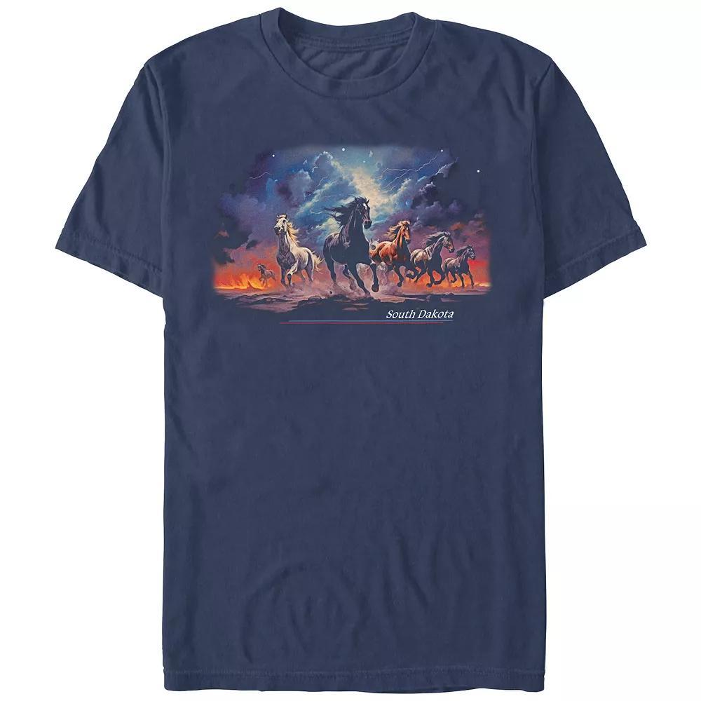 Disney's Winnie The Pooh Tigger Close Up Big & Tall Graphic Tee, Men's, Size: 4XL, Royal Grey Product Image