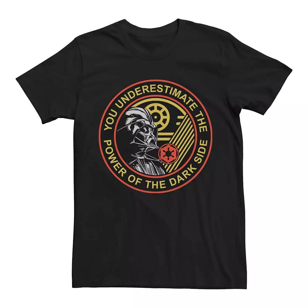 Men's Star Wars Darth Vader Dark Side Circle Logo Graphic Tee, Size: XXL, Black Product Image