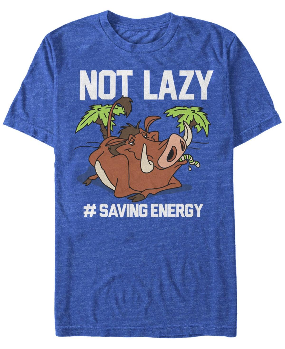 Disney's The Lion King Men's Not Lazy Tee, Size: XXL, Royal Grey Product Image