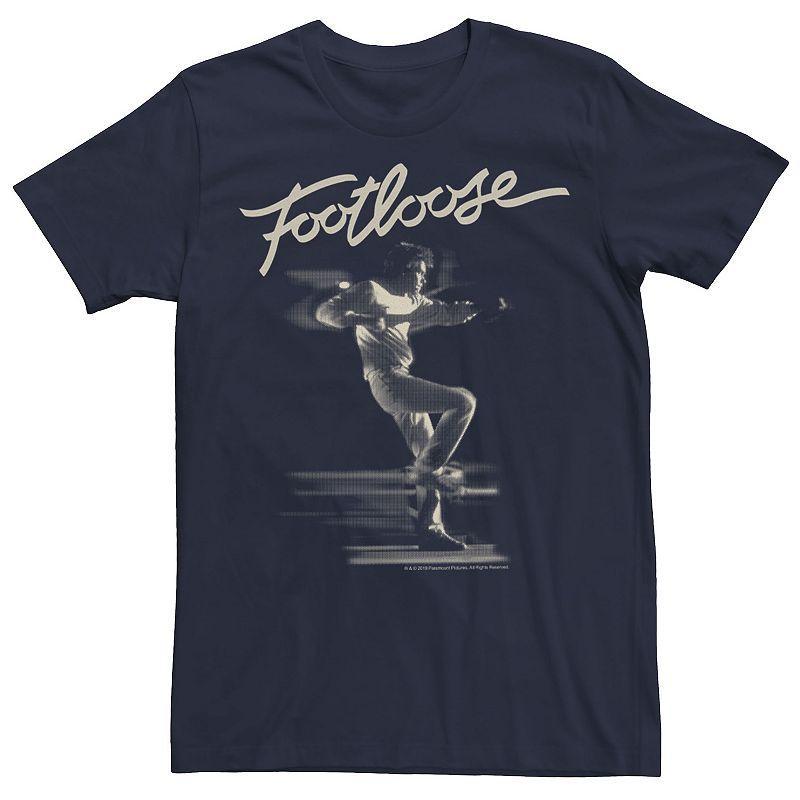 Men's Footloose Two-Tone Title Logo Portrait Tee, Size: Large, Blue Product Image