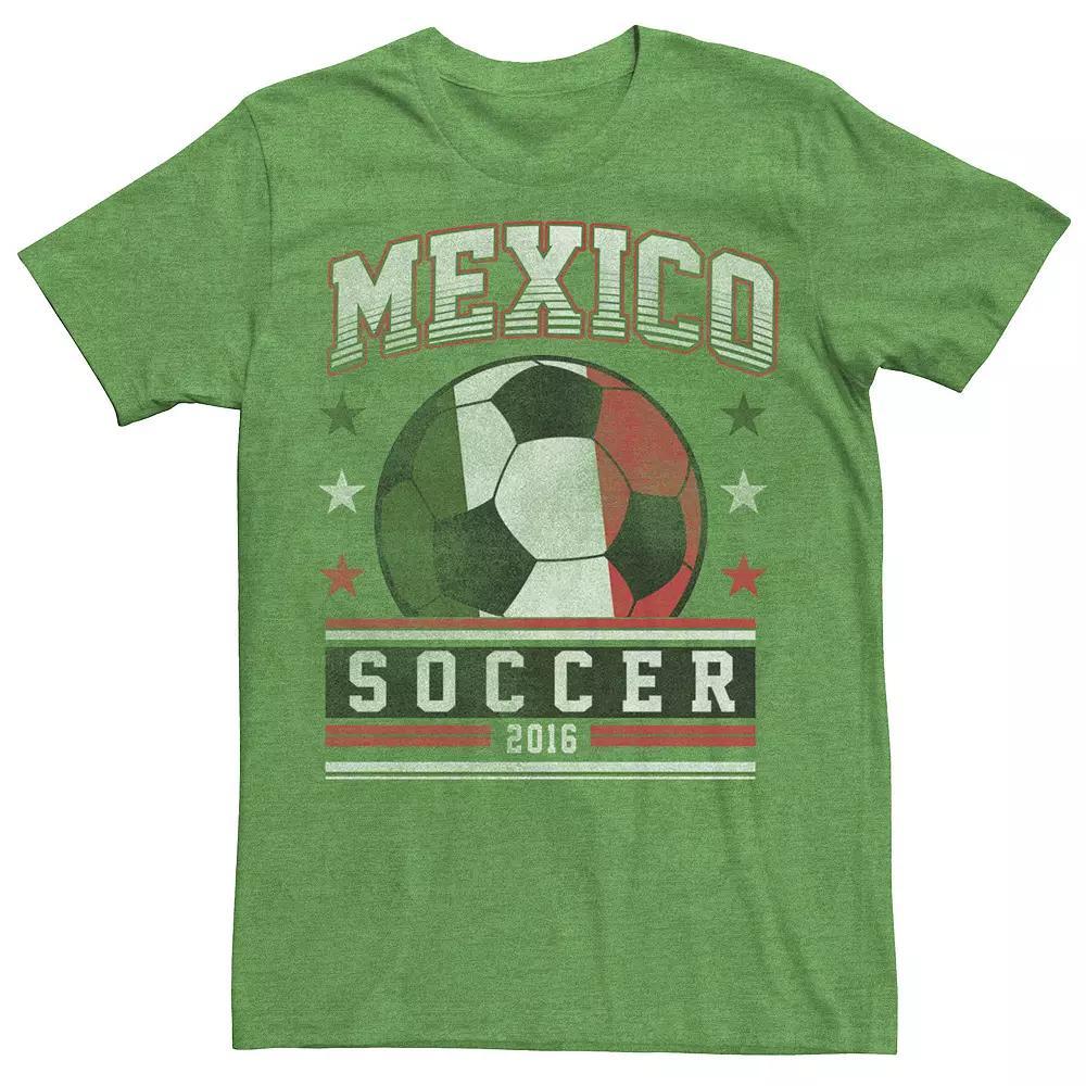 Men's Mexico Soccer Soccerball Graphic Tee, Size: XL, Kelly Grey Product Image