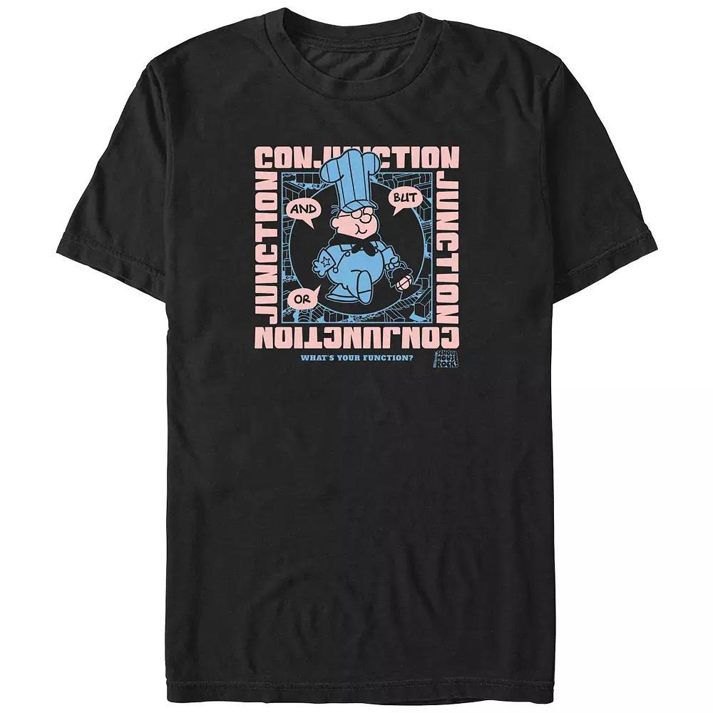 Men's Schoolhouse Rock! Conjunction Junction Graphic Tee, Size: Medium, Black Product Image
