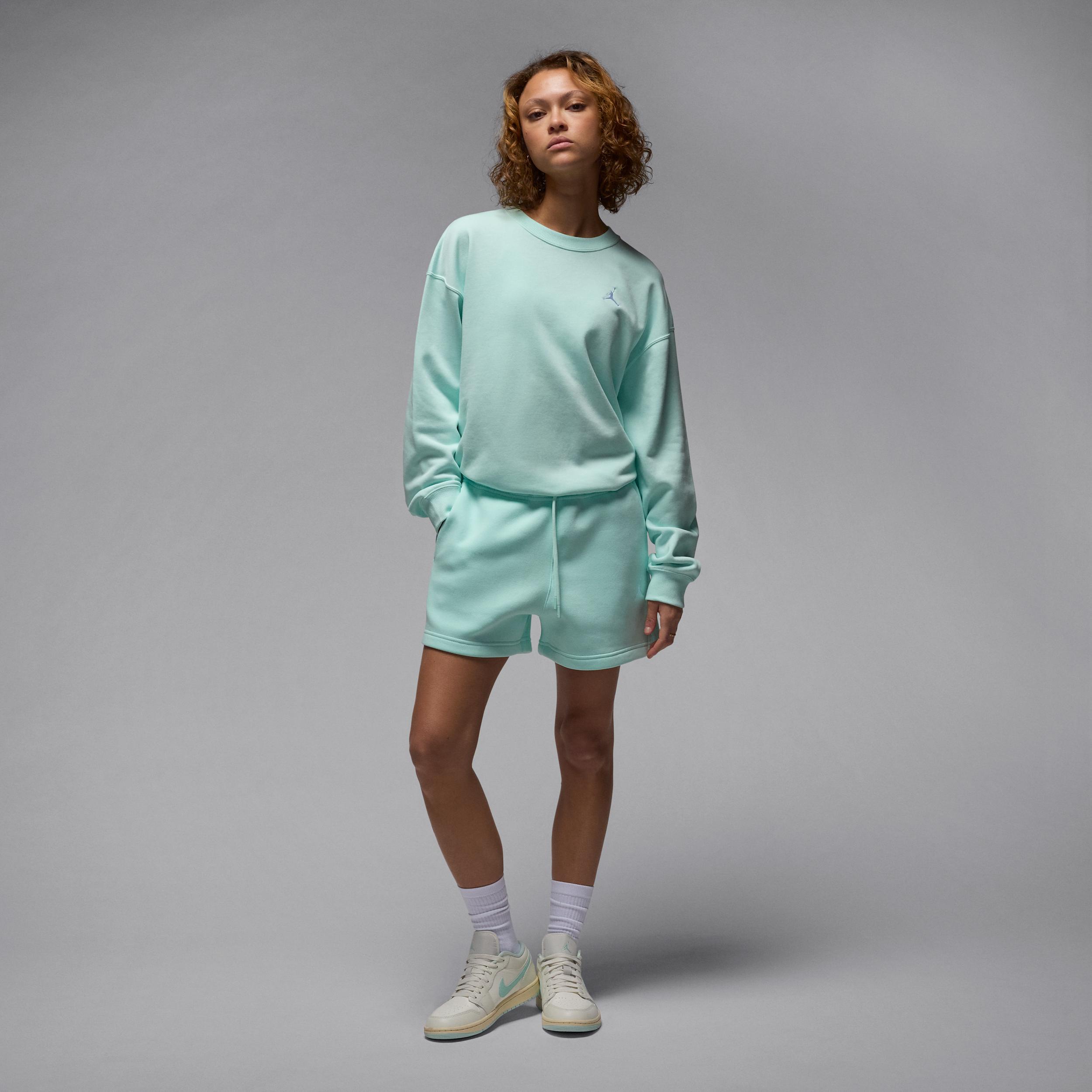 Women's Jordan Brooklyn Fleece French Terry Crew-Neck Sweatshirt Product Image